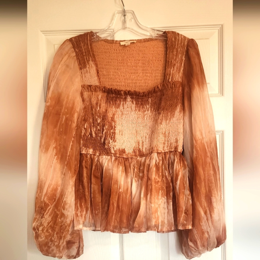 Long sleeve boutique blouse